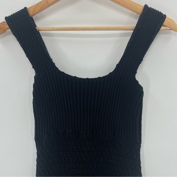 J. Crew Boho Handknit Little Black Dress Fully Lined Size XS - Picture 2 of 9